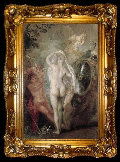 framed  Jean-Antoine Watteau le jugement de paris, ta009-2